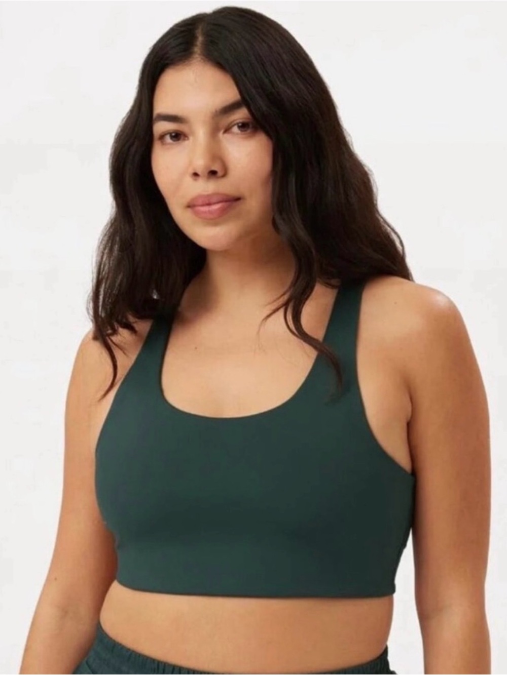Girlfriend Collective Moss green Simone High Support Bra Medium